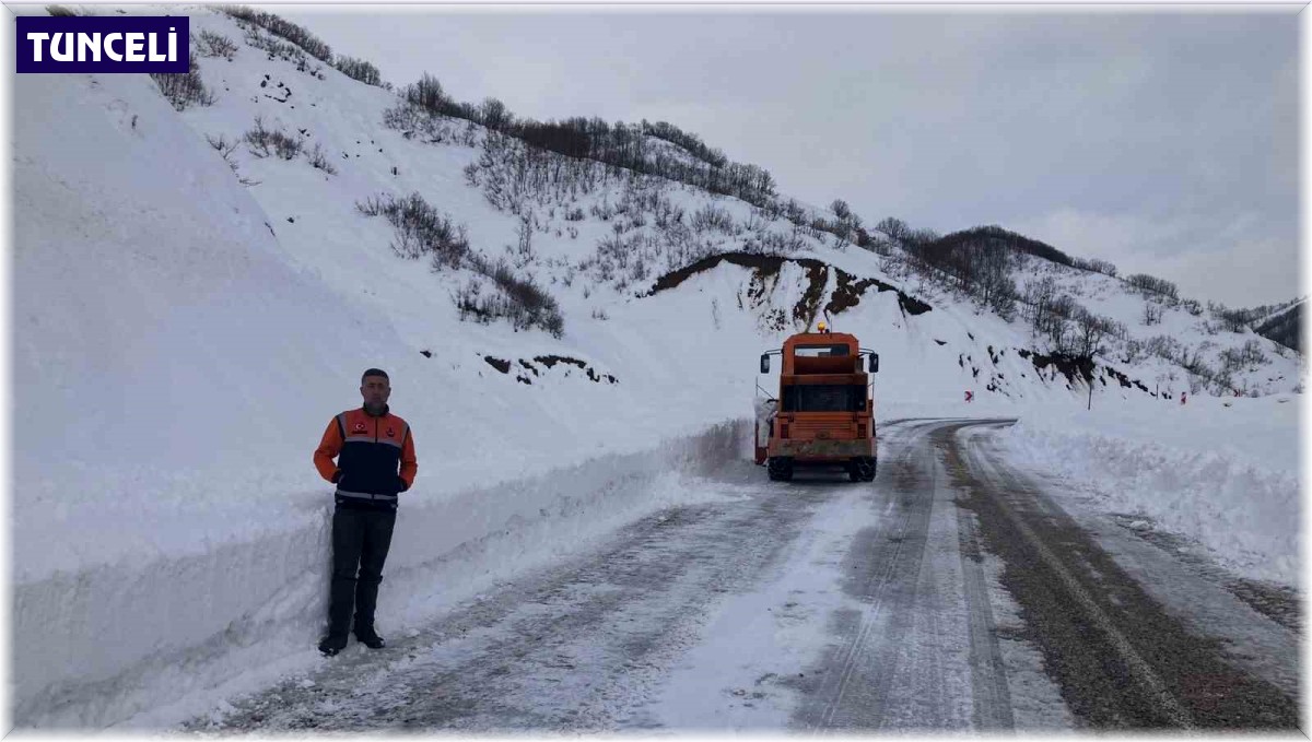 Tunceli'de kapalı bulunan 19 köy yolunu ulaşıma açma çalışmaları sürüyor