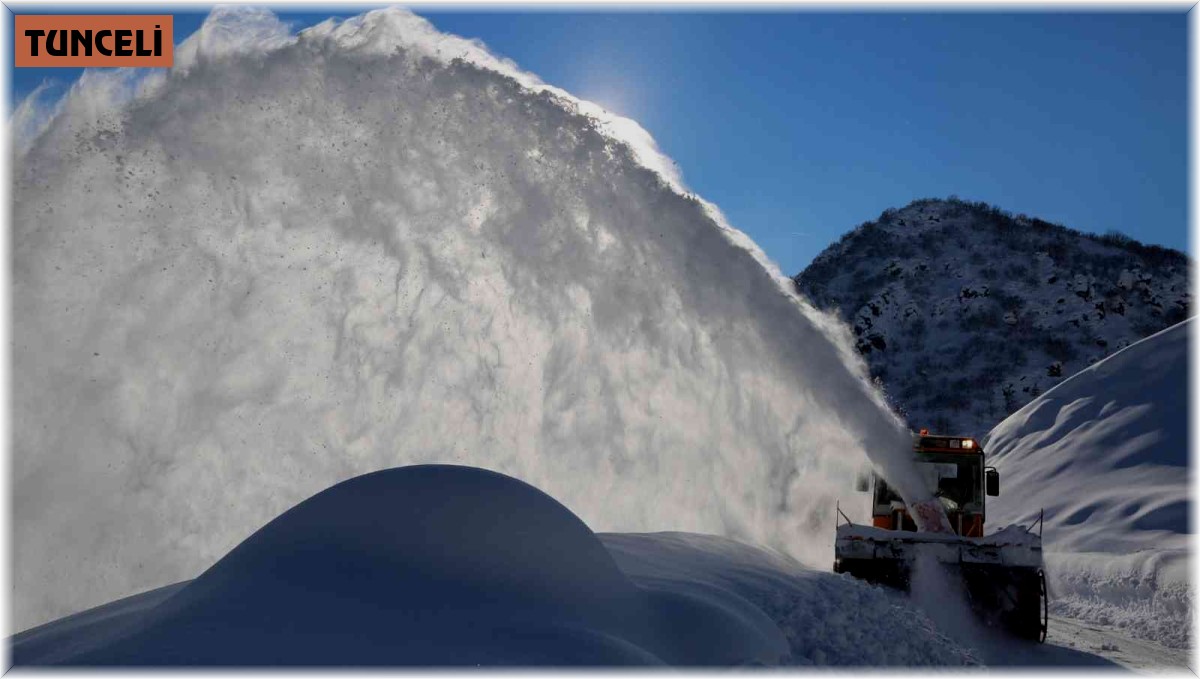 Tunceli'de kapalı bulunan 69 köy yolunu ulaşıma açma çalışmaları sürüyor