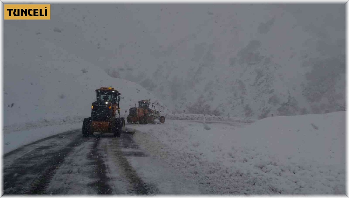 Tunceli'de kapalı bulunan 86 köy yolunu ulaşıma açma çalışmaları sürüyor