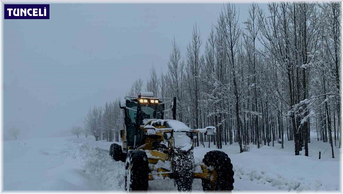Tunceli'de kapalı bulunan köy yollarını ulaşıma açma çalışmaları sürüyor