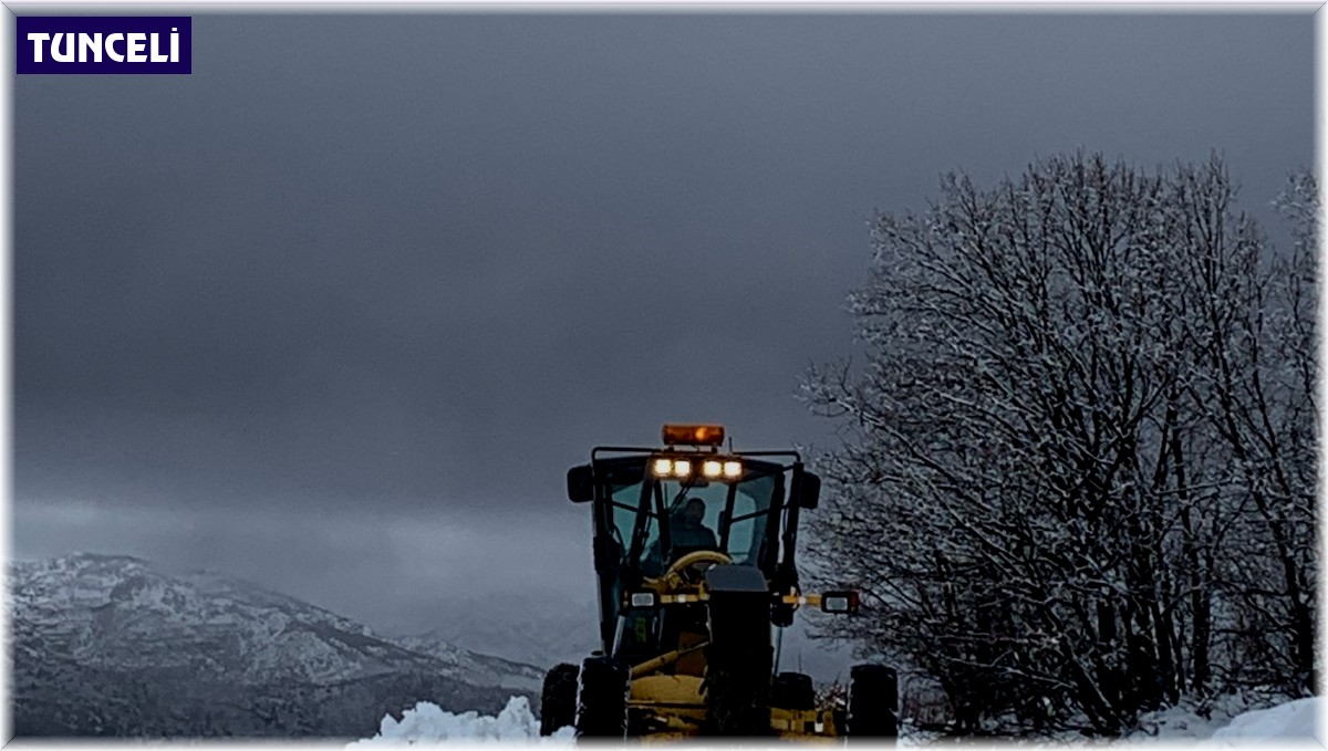 Tunceli'de kapanan 108 köy yolunda çalışmalar sürüyor