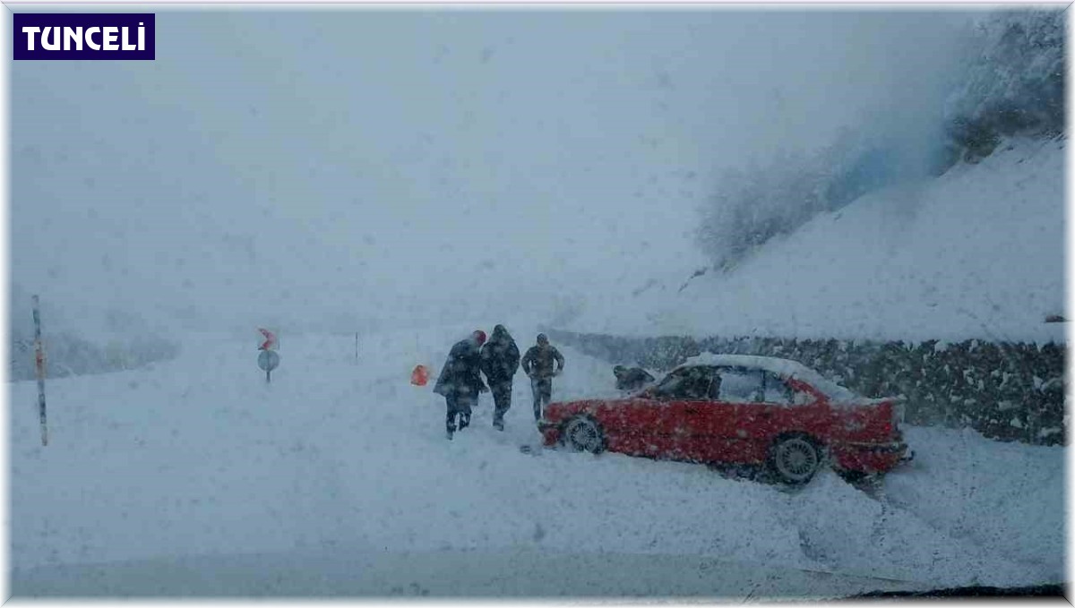 Tunceli'de kar esareti