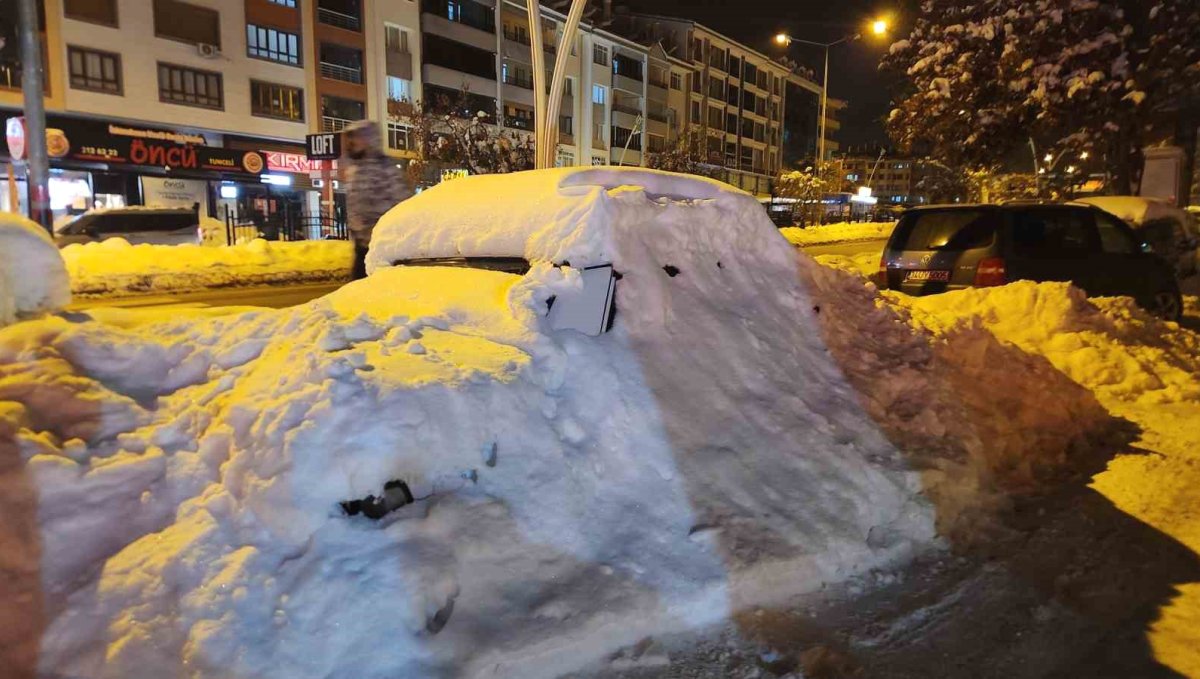 Tunceli'de kar esareti: Araçlar kar yığınları arasında kayboldu