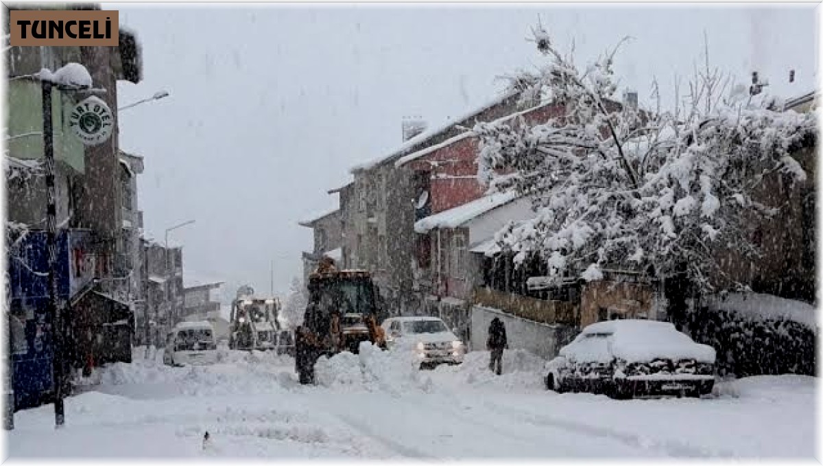 Tunceli'de kar nedeniyle bazı yollar trafiğe kapatıldı