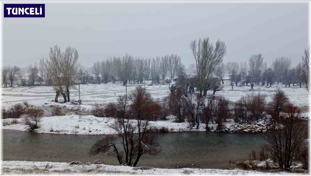 Tunceli'de kar ve sağanak yağış etkili oldu