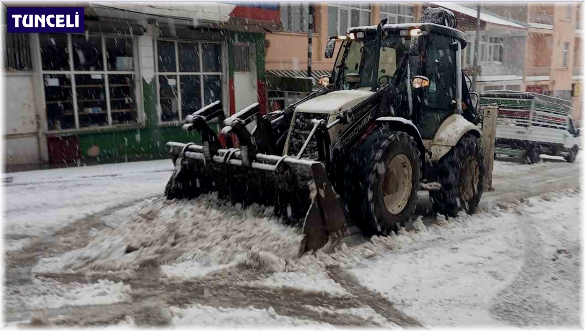 Tunceli'de kar yağışı etkili olmaya başladı