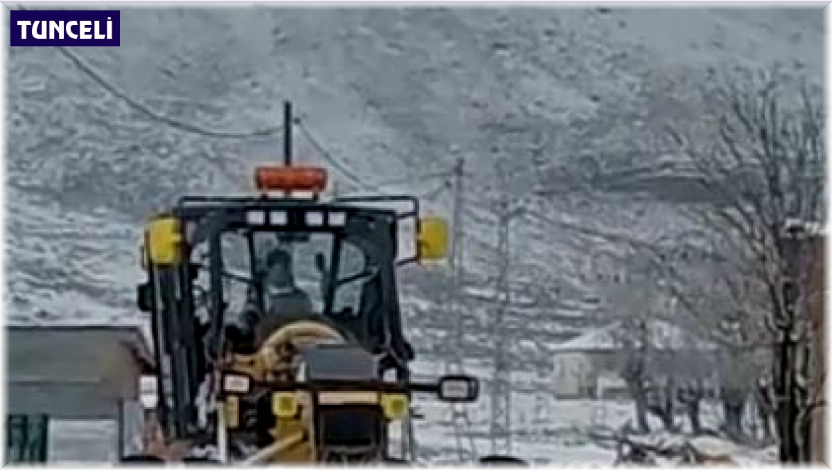Tunceli'de kardan kapanan 15 köy yolunu açmak için çalışma başlatıldı
