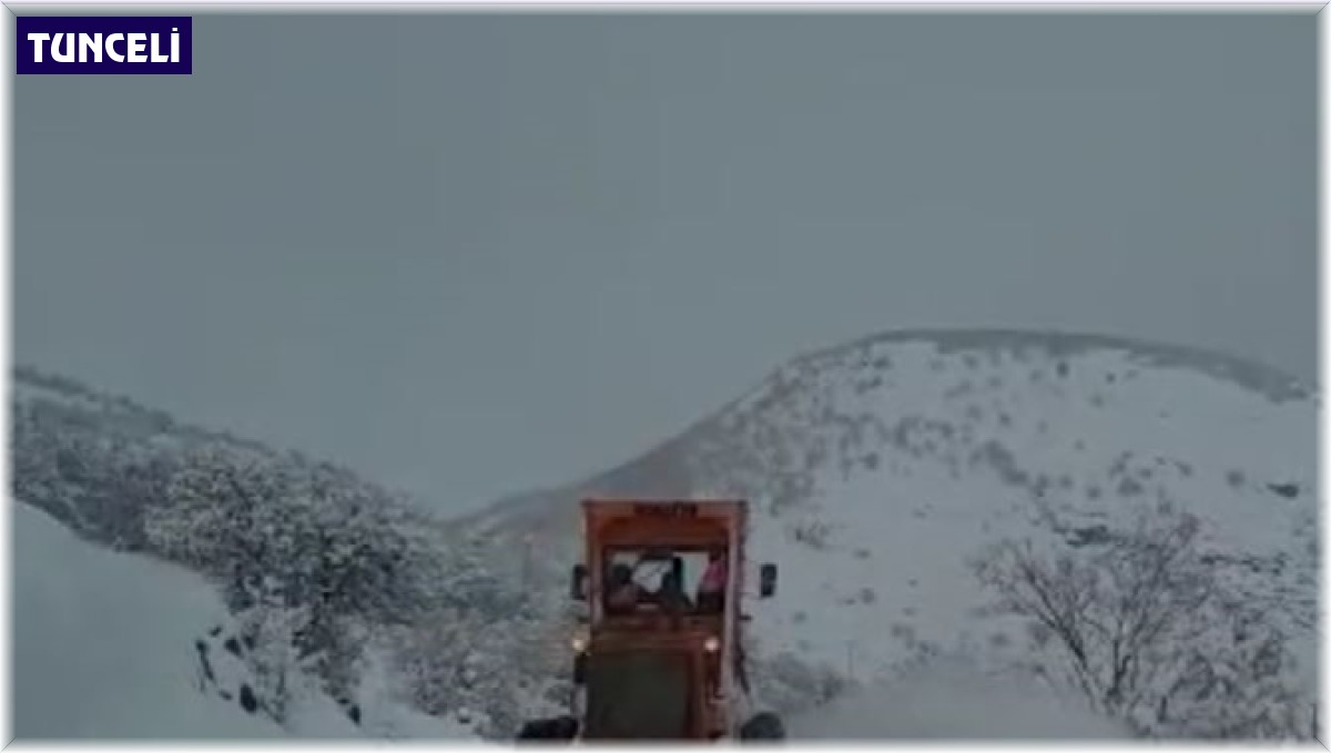 Tunceli'de karla mücadele çalışmaları sürüyor
