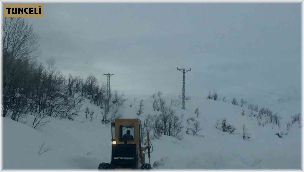 Tunceli'de karla mücadele çalışmaları sürüyor
