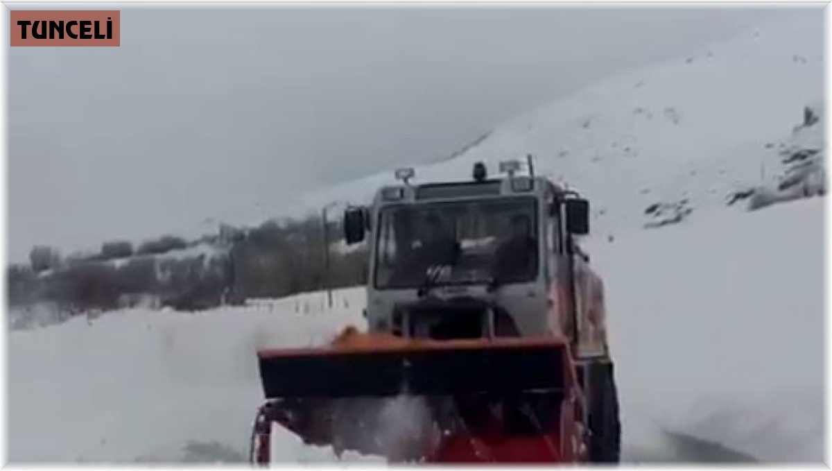 Tunceli'de karla mücadele çalışmaları sürüyor
