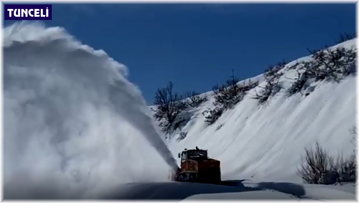 Tunceli'de karla mücadele çalışması sürüyor