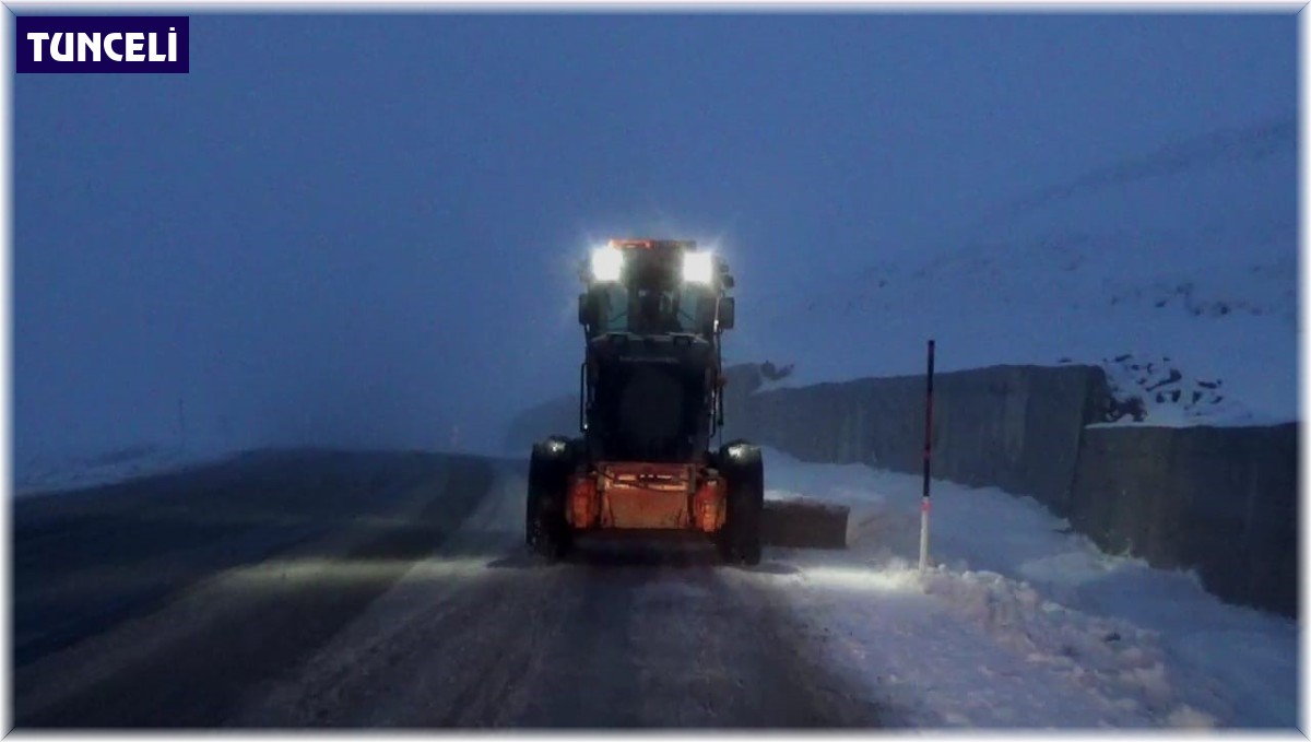 Tunceli'de karla mücadele sürüyor