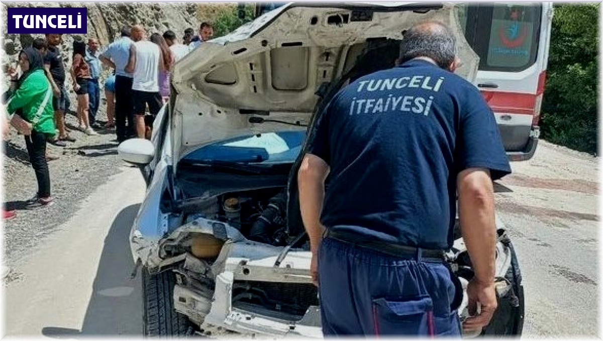 Tunceli'de kaza: 3 yaralı