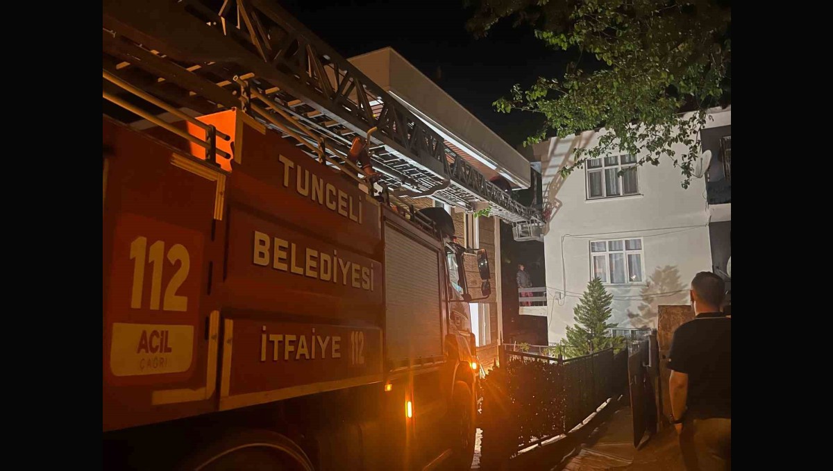 Tunceli'de kimsenin bulunmadığı evde mahsur kalan kediyi itfaiye kurtardı