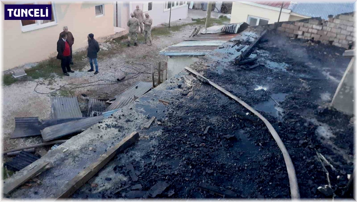 Tunceli'de korkutan yangın