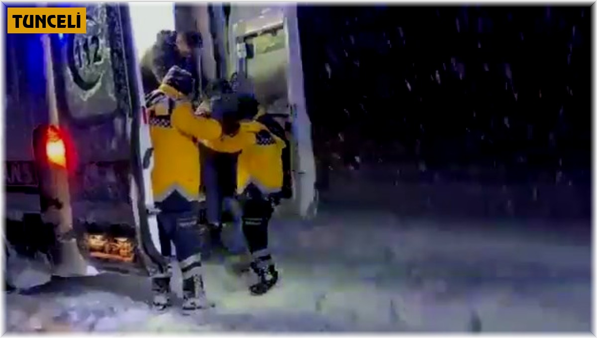 Tunceli'de mahsur kalan hamile kadının ve sağlık ekiplerinin yardımına jandarma koştu