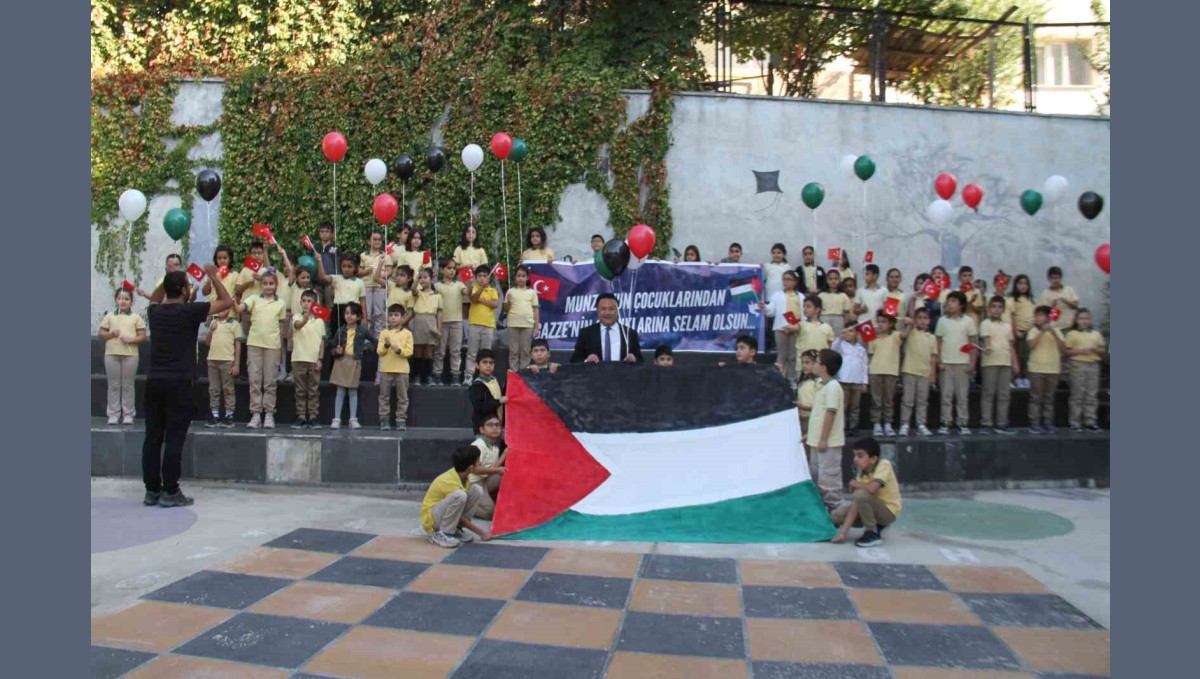 Tunceli'de öğrencilerden Filistin'e destek