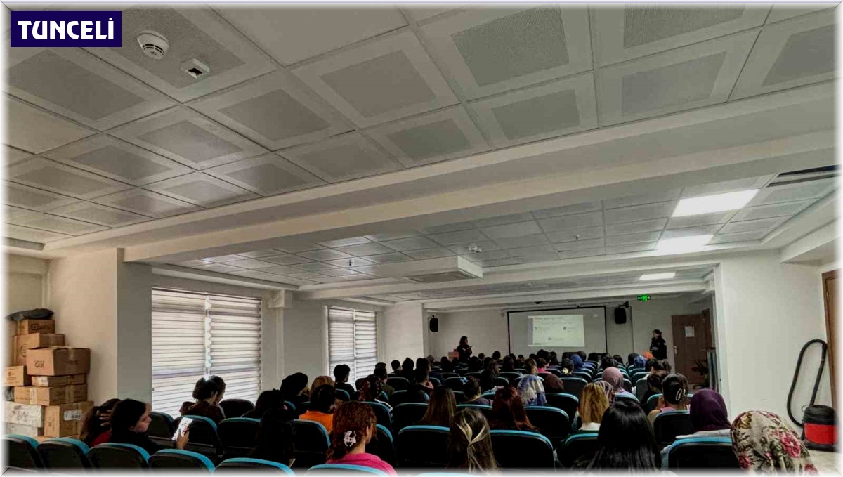 Tunceli'de öğrencilere bağımlılıkla mücadele semineri