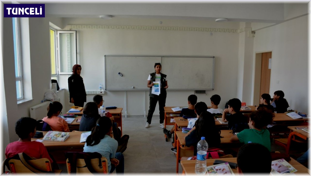 Tunceli'de öğrencilere yaban hayatı eğitimi