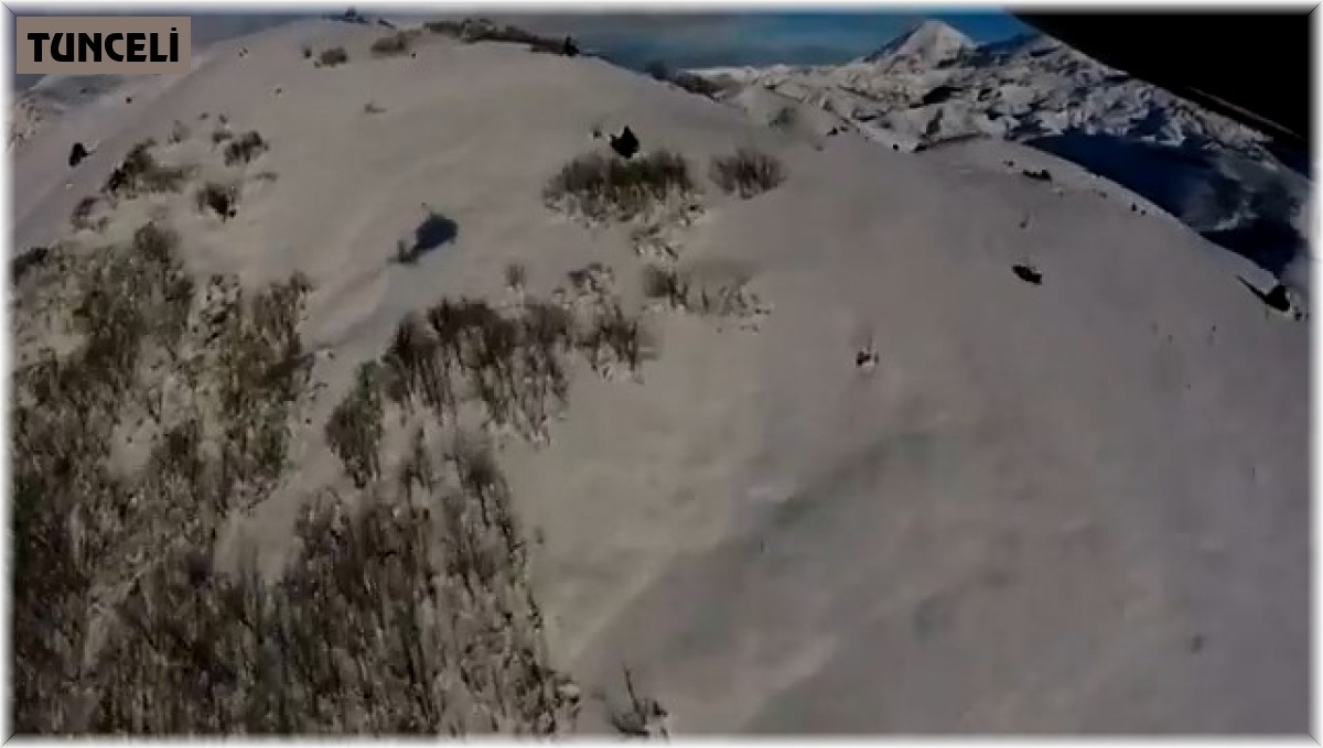 Tunceli'de operasyon dönüşü askerlerin helikopterle alınması kameralara yansıdı
