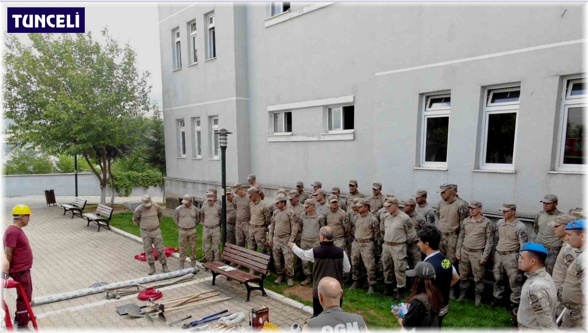 Tunceli'de orman yangınlarıyla mücadele eğitimi