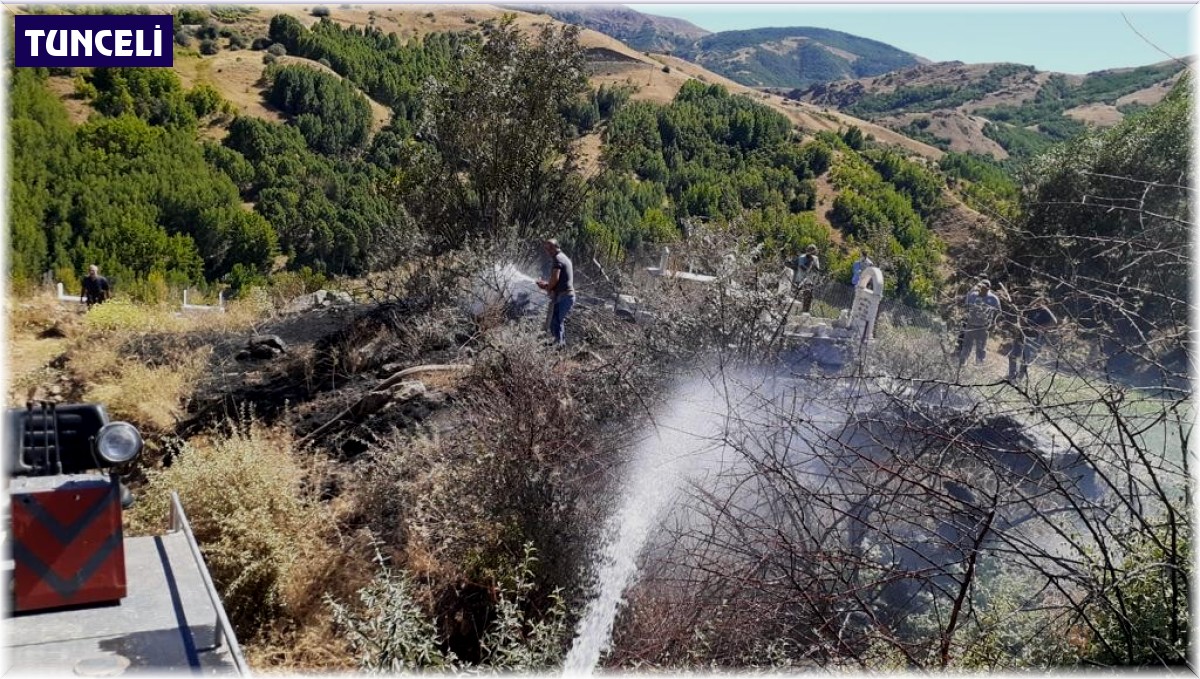 Tunceli'de otluk alanda çıkan yangın söndürüldü