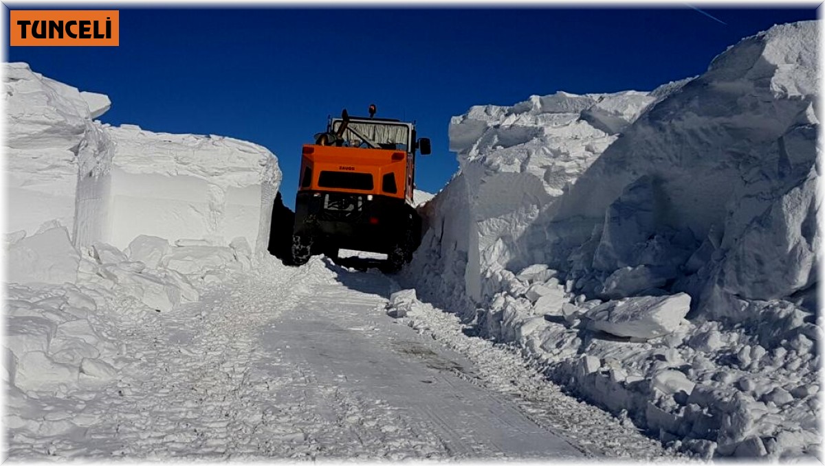 Tunceli'de özel idare ve karayolları karla mücadeleye hazır