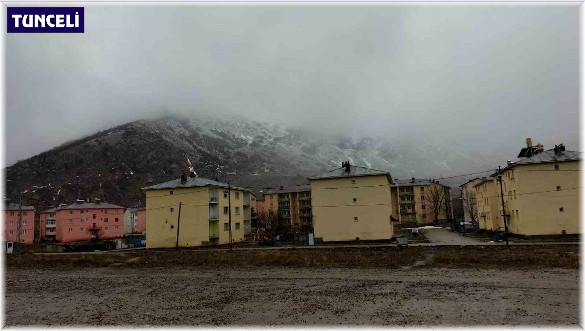 Tunceli'de sağanak yağış etkili oldu