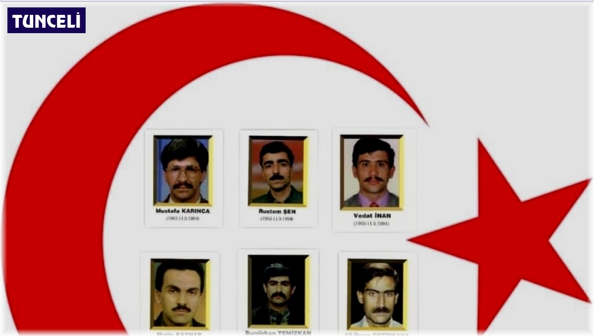 Tunceli'de şehit öğretmenler unutulmadı