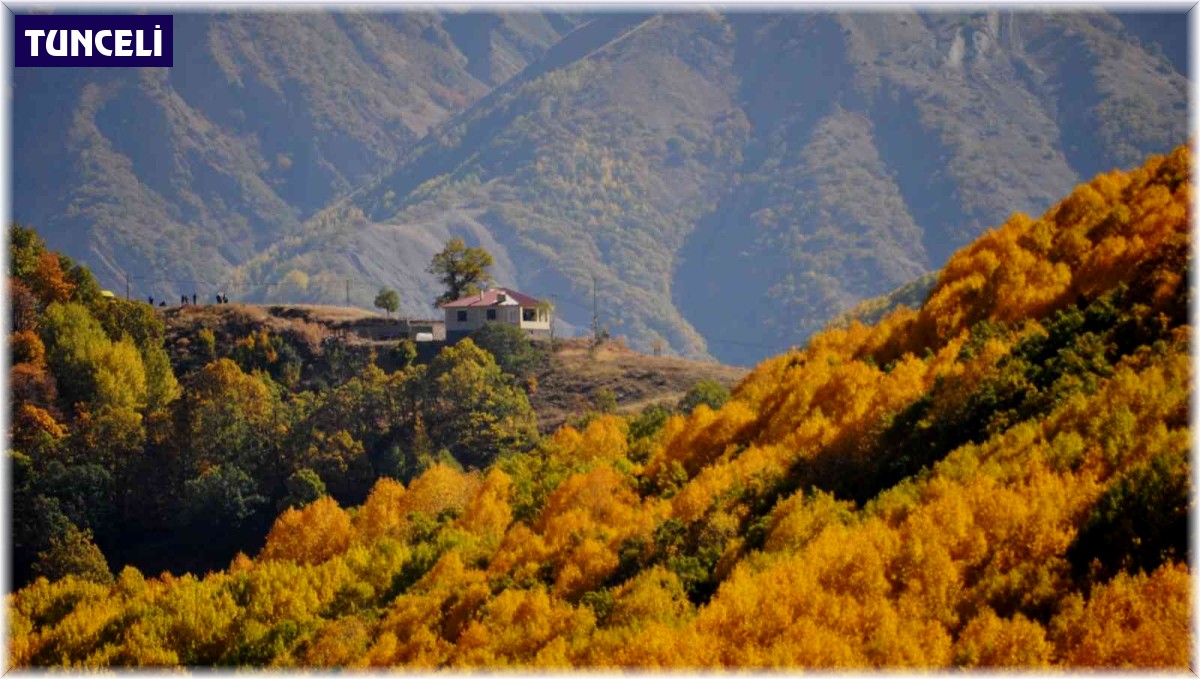 Tunceli'de seyrine doyulmaz sonbahar güzelliği