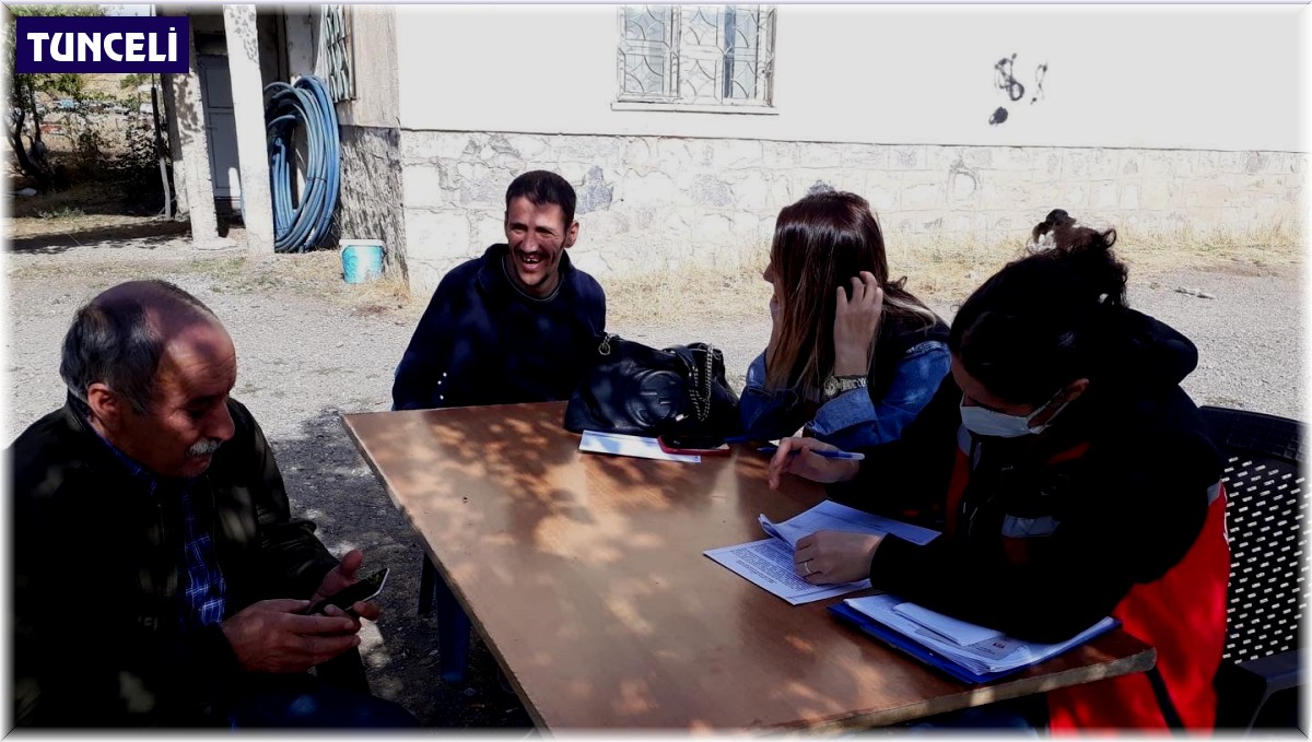 Tunceli'de Sosyal Hizmet Merkezi hane ziyaretlerini sürdürüyor