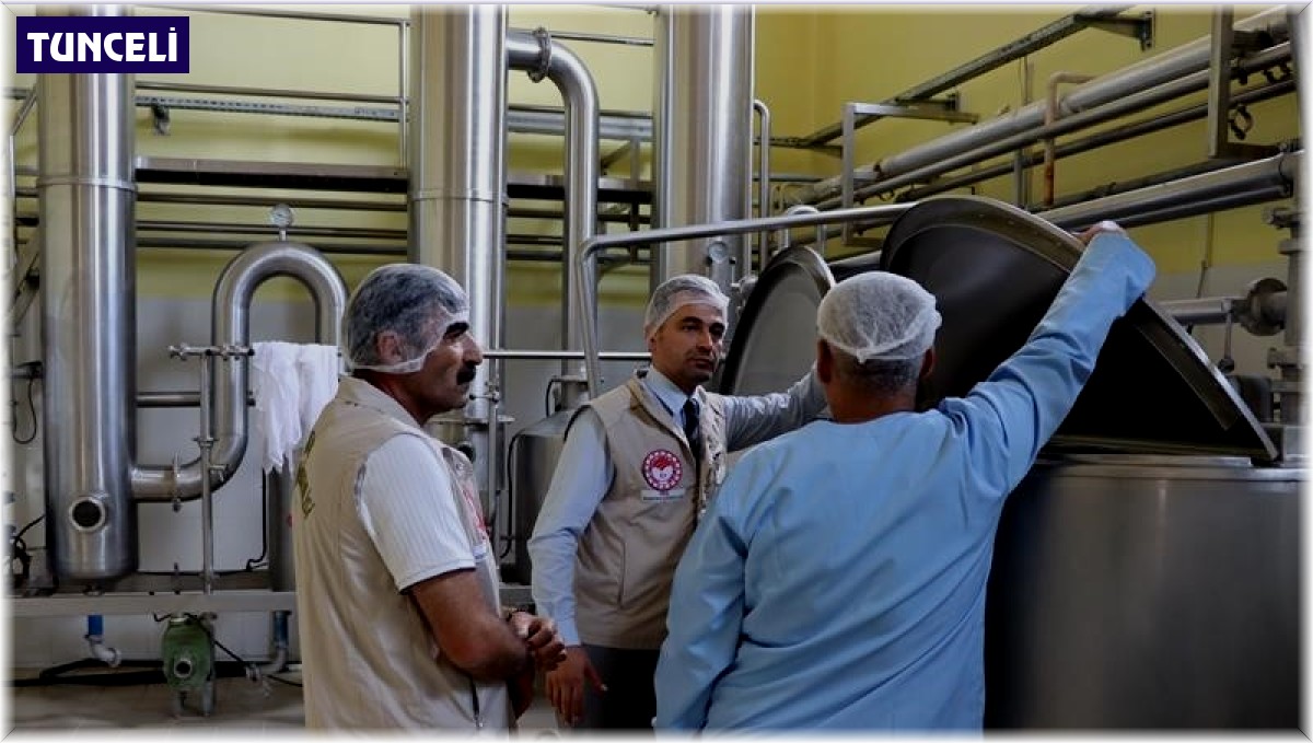 Tunceli'de süt ürünleri üretim tesisi incelendi