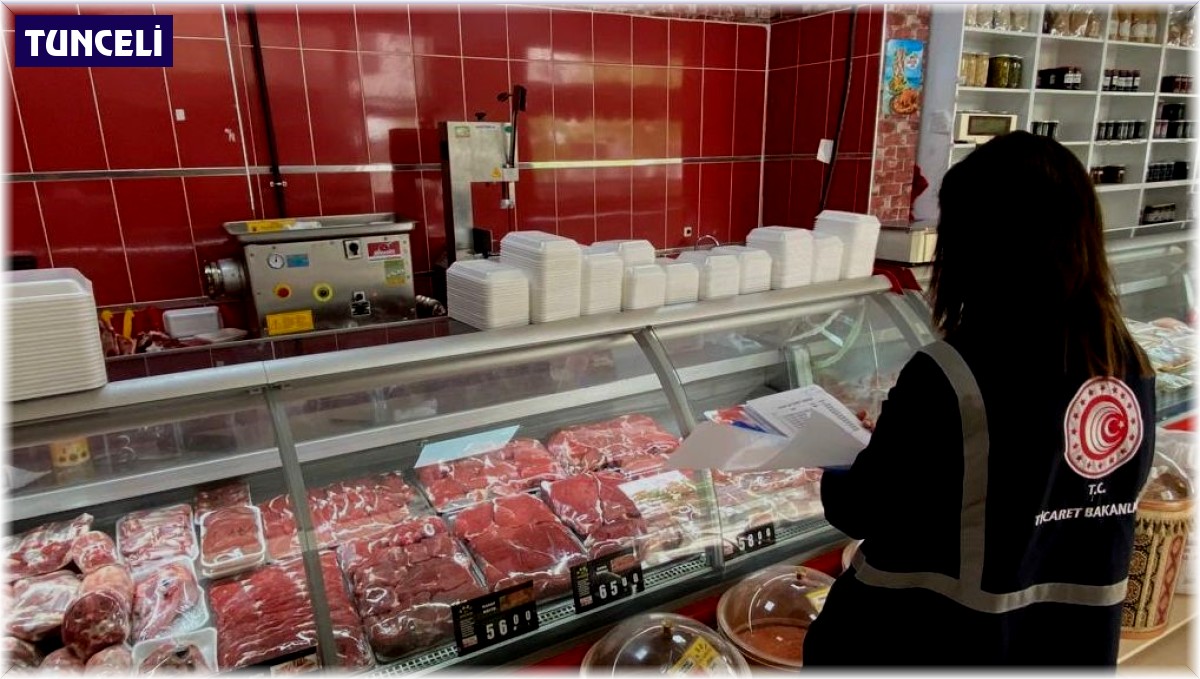 Tunceli'de, tarifeye uymayan kasaplara ceza kesildi