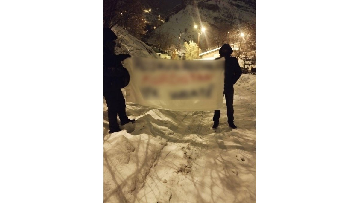 Tunceli'de terör örgütü propagandası yapan 4 şüpheli yakalandı