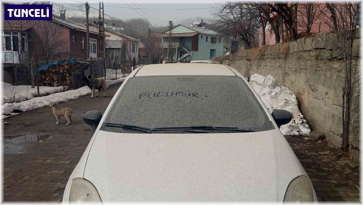 Tunceli'de toz taşınımı