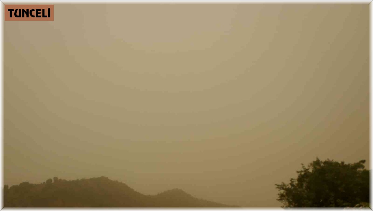 Tunceli'de toz taşınımı etkili oldu
