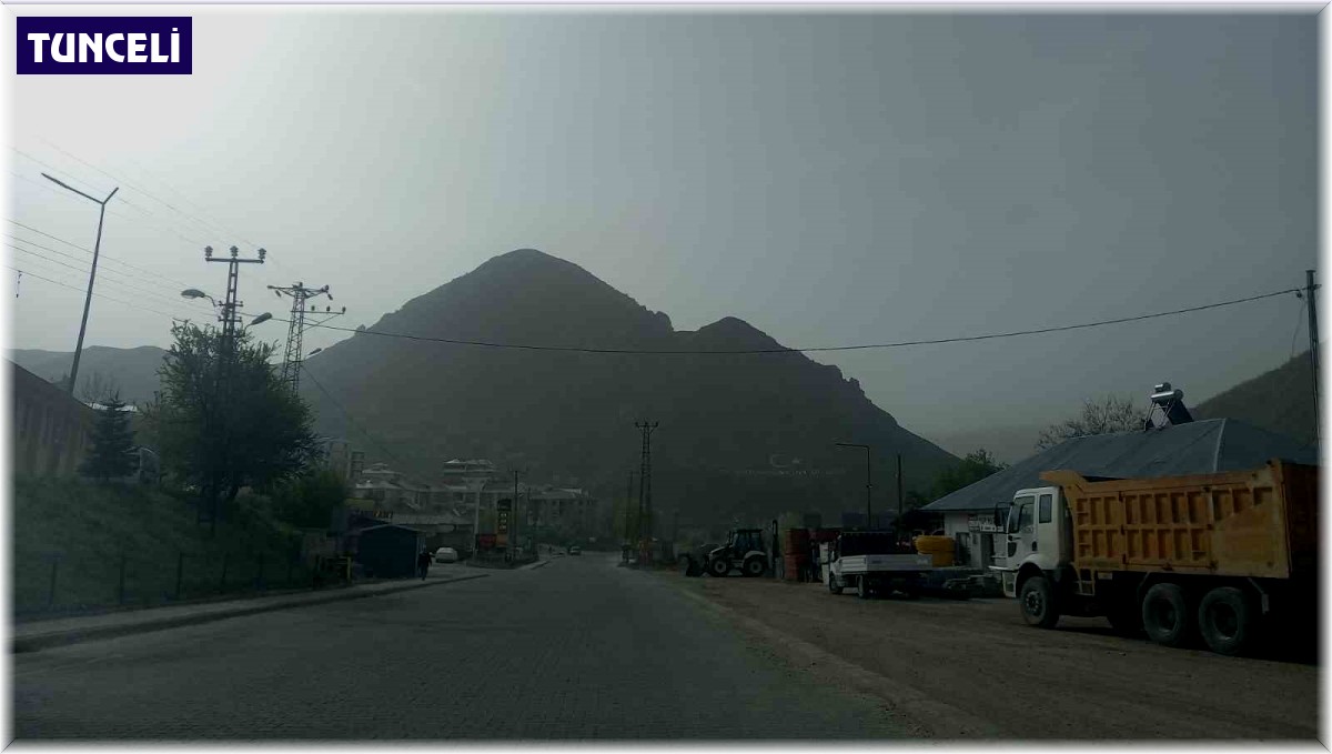 Tunceli'de toz taşınımı hayatı olumsuz etkiledi