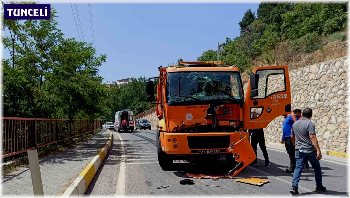 Tunceli'de trafik kazası: 1 yaralı