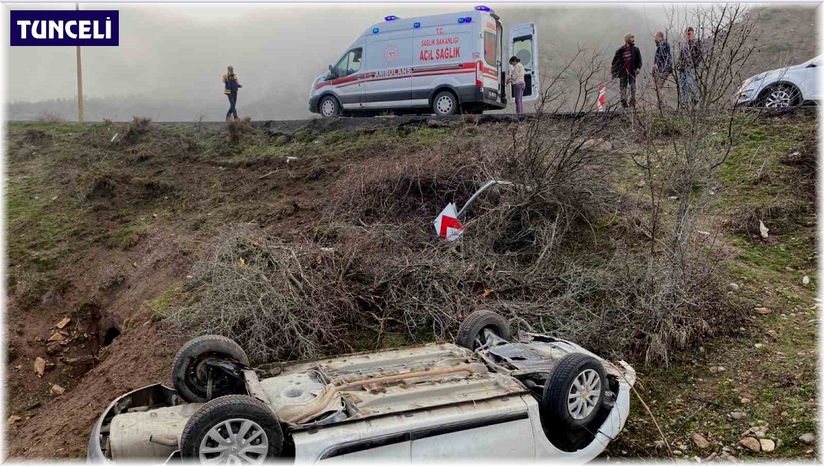 Tunceli'de trafik kazası: 3 yaralı