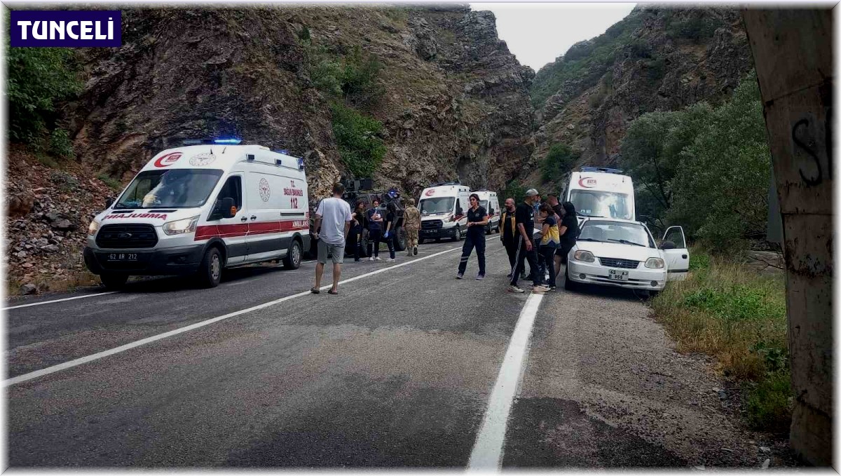 Tunceli'de tünelde kaza: 8 yaralı