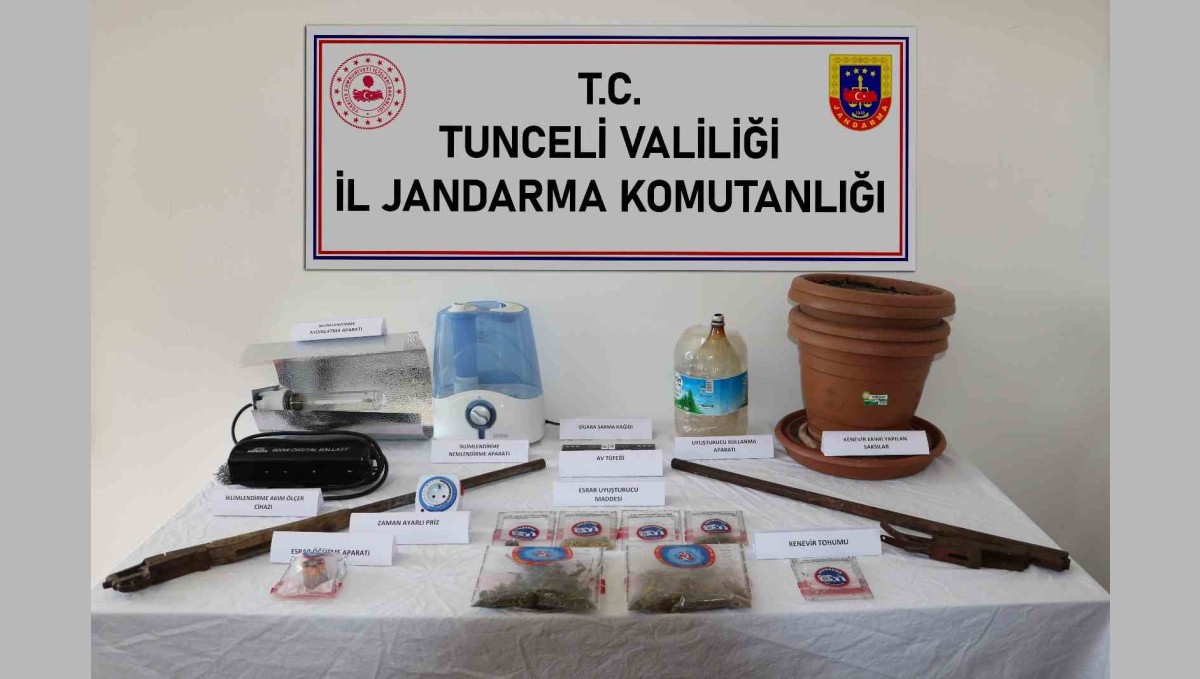 Tunceli'de uyuşturucu operasyonu