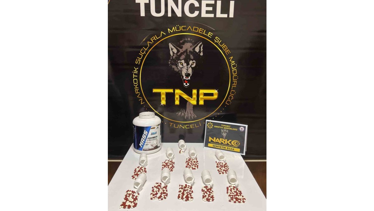 Tunceli'de uyuşturucu operasyonu: 430 adet sentetik ecza ele geçirildi