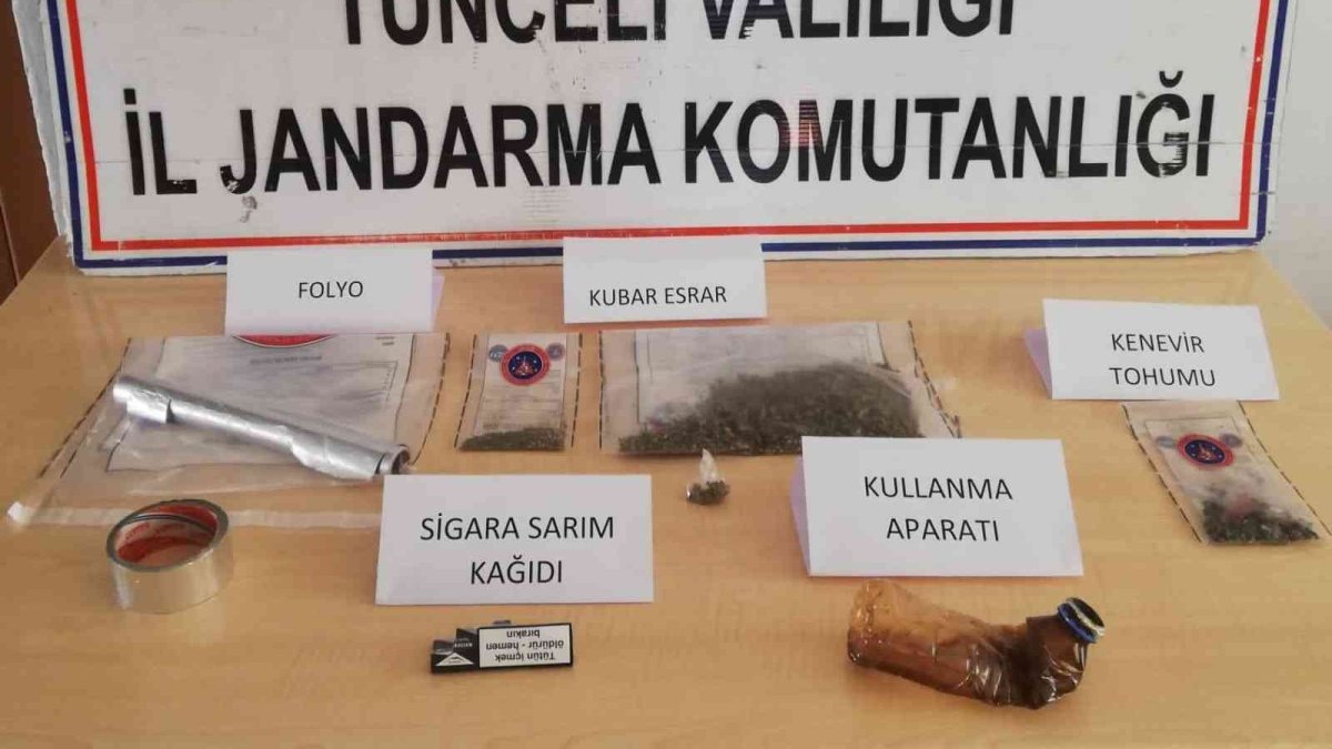 Tunceli'de uyuşturucu operasyonu