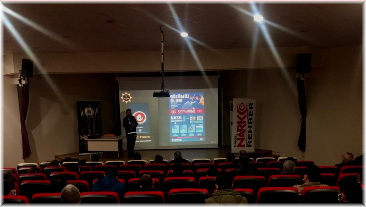Tunceli'de vatandaşlara 'Narkorehber' eğitimi verildi