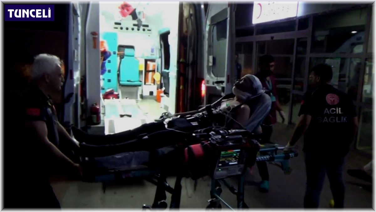 Tunceli'de yangın: 2 yaralı