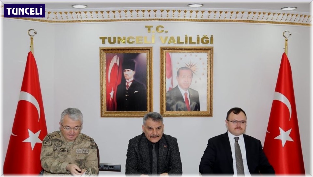 Tunceli'de yeni yıl öncesi asayiş ve güvenlik toplantısı