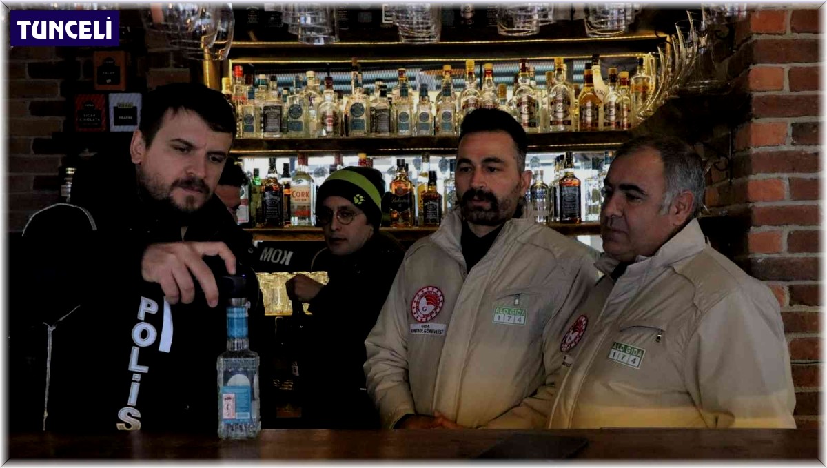 Tunceli'de yeni yıl öncesi gıda ve alkol denetimleri