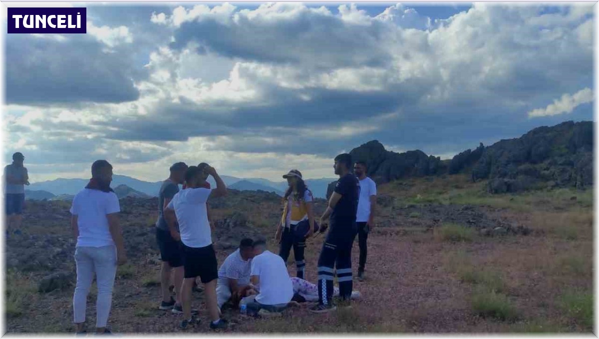 Tunceli'de yüksekten düşen genç kız, askeri helikopterle hastaneye kaldırıldı