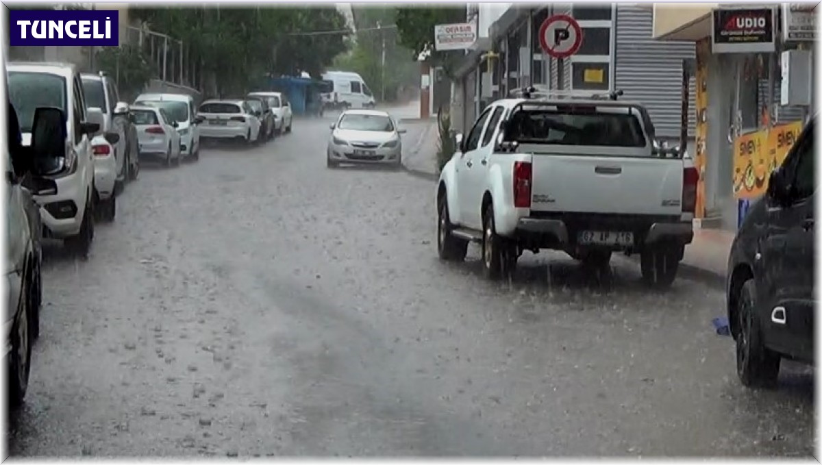 Tunceli'de zaman zaman sağanak yağış etkili oluyor