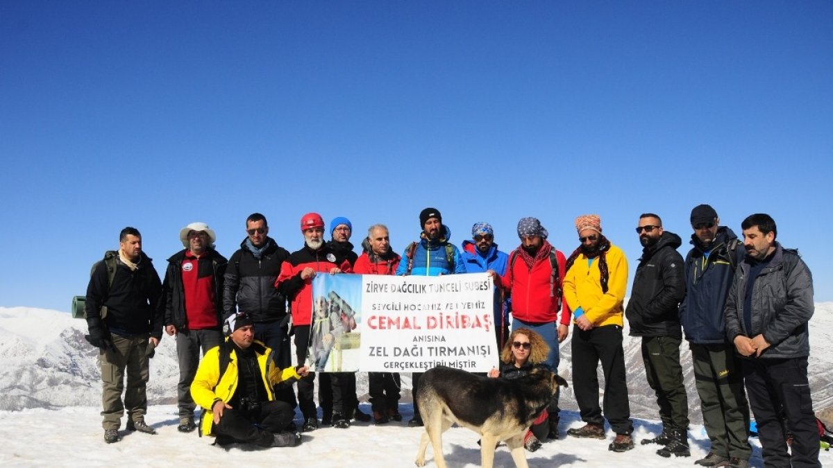 Tunceli'de Zel Dağ'ına tırmanış gerçekleştirildi